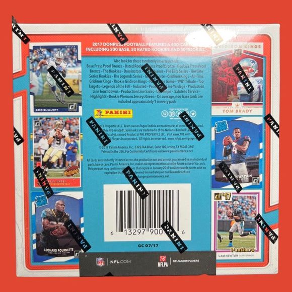 🎁 2017 Donruss Football Factory Sealed MEGA Box 7 Packs BONUS 3 HOBBY PACKS - Picture 2 of 4